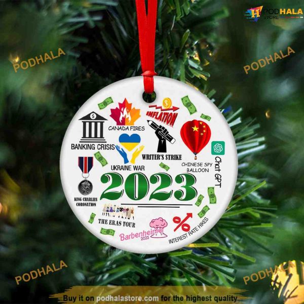 2023 Annual Christmas Ornament, A Year To Remember, Family Christmas Ornaments