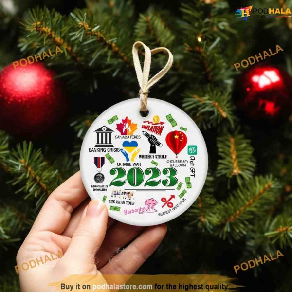 2023 Annual Christmas Ornament, A Year To Remember, Family Christmas Ornaments