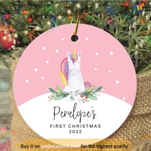 2023 Baby's First Christmas Ornament, Custom Family Keepsake