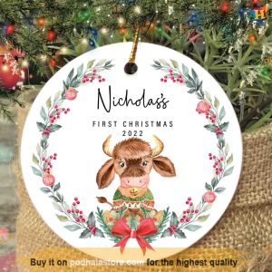2023 Baby's First Christmas, Personalized Family Ornament