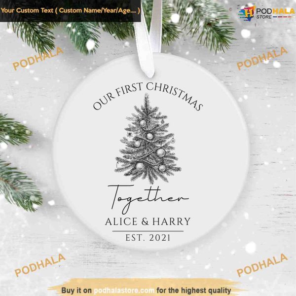 2023 Christmas Ornament Celebration, Personalized Ceramic Ornament