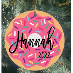 2023 Customized Donut Ornament, Family Christmas Tree Ornaments