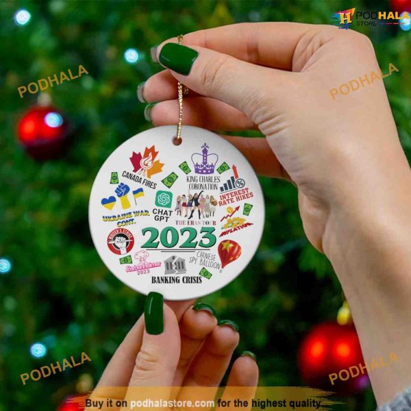 2023 Event Christmas Ornament, Tree Hanging Keepsake, Personalized Family Ornaments