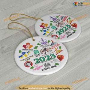 2023 Event Christmas Ornament Tree Hanging Keepsake Personalized Family Ornaments 2 1