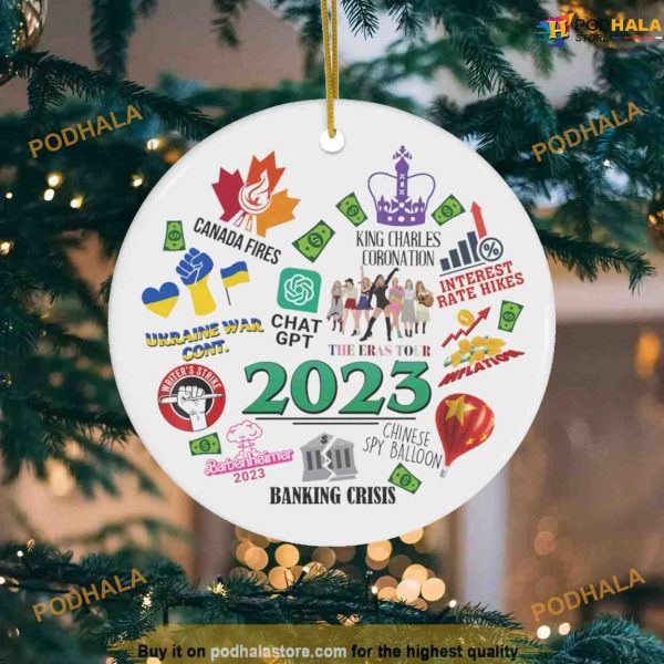 2023 Event Christmas Ornament, Tree Hanging Keepsake, Personalized Family Ornaments