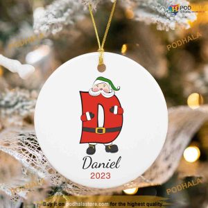2023 Family Monogram Ornament Custom Letter Name Family Christmas Ornaments 2 2