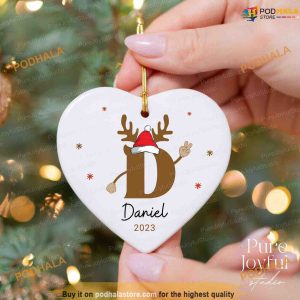 2023 Family Monogram Ornament, Custom Letter Name, Personalized Family Christmas Ornaments