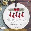 2023 Family Stocking Ornament, Christmas Names Keepsake, Family Christmas Ornaments