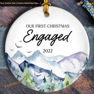2023 First Christmas Engaged, Ceramic Keepsake