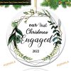 2023 First Christmas Engaged, Wedding Bridal Ornament