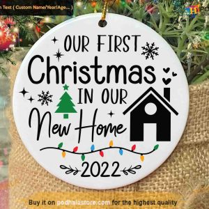 2023 First Home Christmas Ornament, First Christmas Ornament Together Celebration