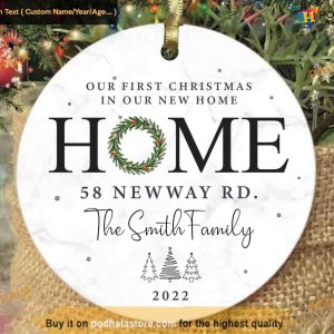 2023 First Home Christmas Ornament, Personalized Decor