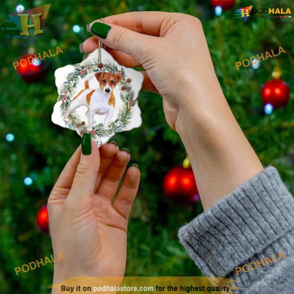 2023 Jack Russell Snowflake Christmas Ornament, Friends Christmas Ornaments
