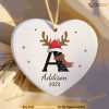 2023 Monogram Family Ornament, Custom Letter Name, Family Tree Decoration