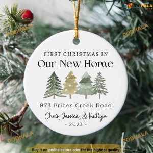 2023 New Home Ornament Our First Home Keepsake Personalized Family Christmas Ornaments 2 1