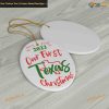 2023 Our First Texas, Personalized Christmas Tree Ornament