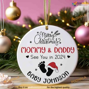 2023 Pregnancy Ornament Gift for Expecting Parents Personalized Family Christmas Ornaments 2 1