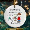 2023 Snoopy Christmas Ornament, Personalized Family Christmas Ornaments