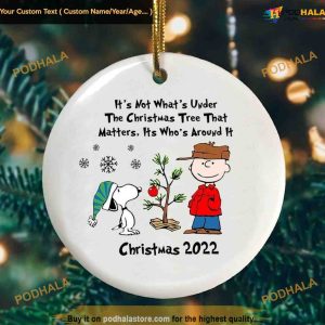 2023 Snoopy Christmas Ornament, Personalized Family Christmas Ornaments