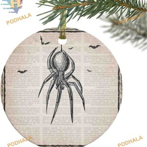 2023 Spider & Bats Sketch Christmas Ornament, Family Christmas Ornaments
