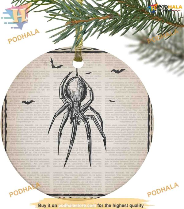 2023 Spider & Bats Sketch Christmas Ornament, Family Christmas Ornaments