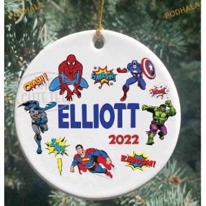 2023 Superpower Ornament, Personalized Family Christmas Ornaments