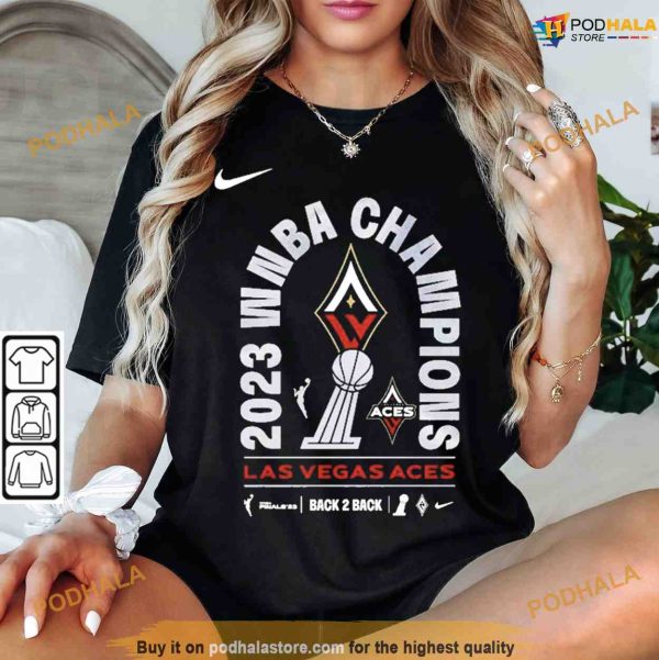 2023 WNBA Champions Las Vegas Aces Back 2 Back Shirt