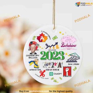 2023 Year in Review Ornament, Annual Event, Personalized Family Christmas Ornaments
