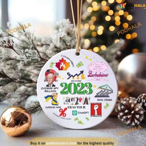 2023 Year in Review Ornament Annual Event Personalized Family Christmas Ornaments 3 1