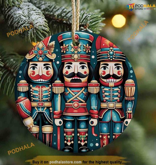 3D Nutcrackers Christmas Ornament, Family Christmas Tree Ornaments
