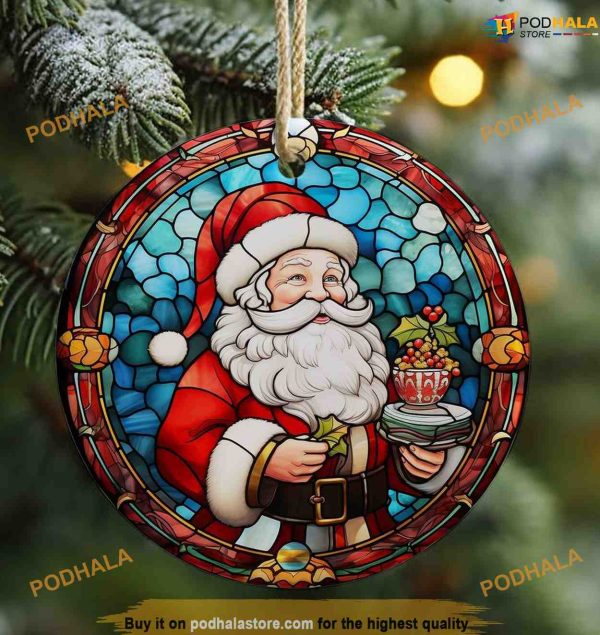 3D Santa Claus Sublimation Ornament, Family Christmas Ornaments
