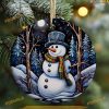 3D Snowman Sublimation Ornament, Funny Christmas Ornaments