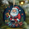 3D Tree Santa Claus Sublimation Ornament, Funny Christmas Ornaments