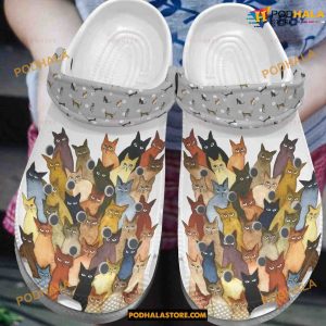 A Bunch Of Cats Gift Cat Crocs Clog Shoes