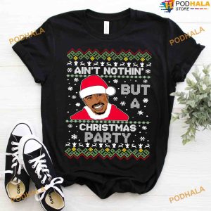 Ain’t Nothing But A Christmas Party Black Santa Claus Shirt, Funny Xmas Gifts