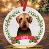 Airedale Terrier Personalized Ornament, Family Tree Decoration