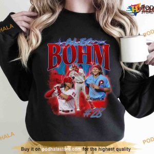 Alec Bohm Bootleg 90s Style Sweatshirt, Red October Baseball Fan Gift