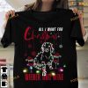 All I Want For Christmas Is Wiener And Wine Shirt, Funny Xmas Gift