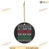 All I Wish A Pickleball Christmas, Family Christmas Tree Ornaments
