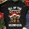 All Of The Otter Reindeer Otter Wearing Santa Hat Shirt
