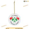 All-Season Pickleball Ceramic Ornament, Custom Family Ornaments