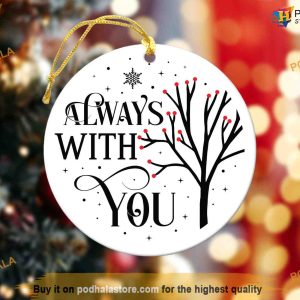 Always With You Cardinal Christmas Ornament, Custom Family Ornaments
