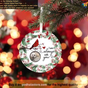 Always With You Memory Ornament, Personalized Photo Ornaments