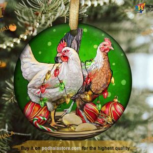 American Game Chicken Holiday Ornament, Friends Christmas Ornaments