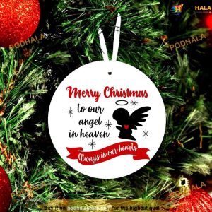 Angel Heaven Memorial Christmas Ornament, Funny Christmas Ornaments
