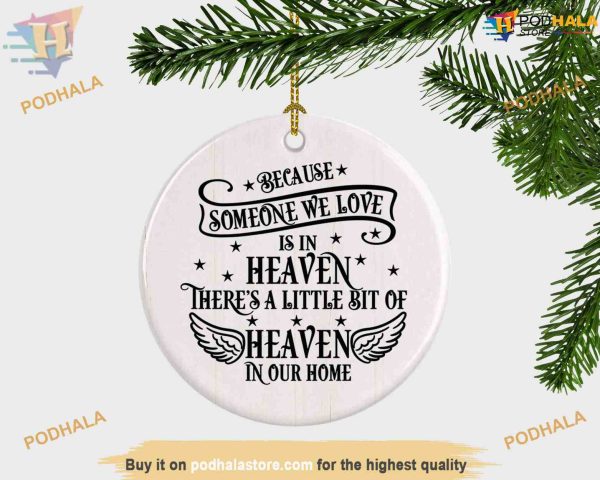 Angel Mom Memorial Ornament, Personalized Family Christmas Ornaments