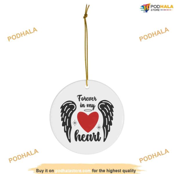 Angel Wings Memorial Ornament, Family Tree Decoration