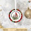 Angels & Cardinal Message Christmas Ornament, Personalized Family Ornaments