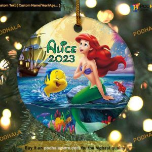 Ariel Princess Personalized Ornament, Funny Christmas Ornaments