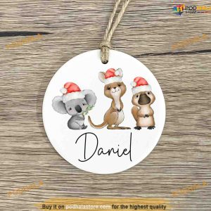 Australian Animal Personalized Ornament, Family Christmas Ornaments